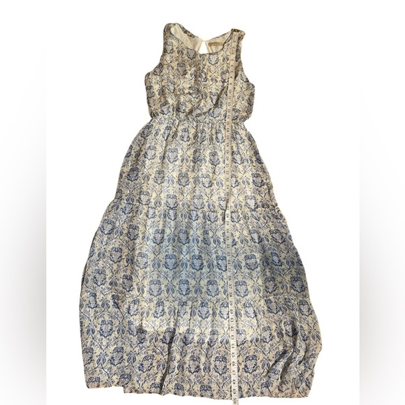 Anthropologie Lara Guidotti Silk Blend Flowy Summer Sleeveless sundress size M - Picture 4 of 9
